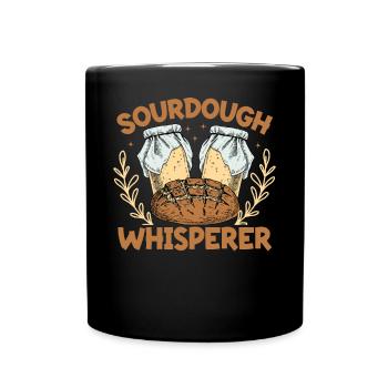 Lovers of bread baking, - Full Colour Mug - black - Front