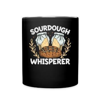 Amateur de boulangerie, passionné de boulanger au levain - Mug uni - noir - Devant