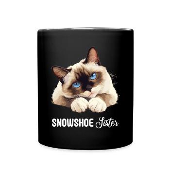 Snowshoe Kitten Snowshoe Cat - Full Colour Mug - black - Front
