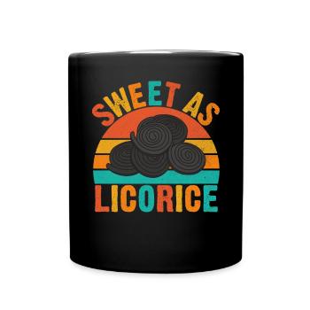 Cadeaux de réglisse - Mug uni - noir - Devant