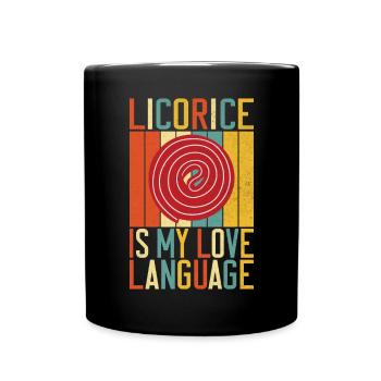 Cadeaux de réglisse - Mug uni - noir - Devant