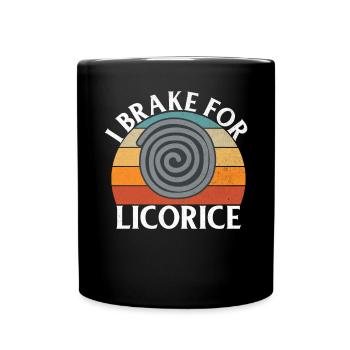 Cadeaux de réglisse - Mug uni - noir - Devant