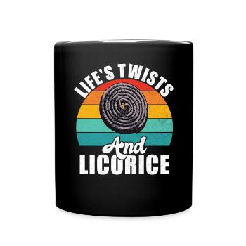 Cadeaux de réglisse - Mug uni - noir - Devant