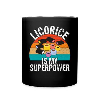 Cadeaux de réglisse - Mug uni - noir - Devant