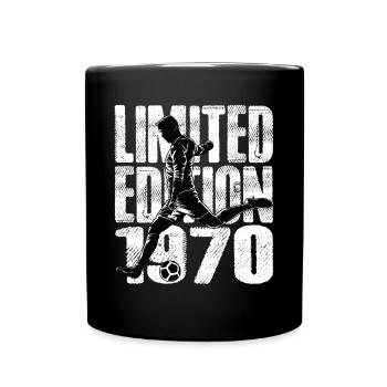 Limited Edition 1970 Limited Edition Fußball - Tasse einfarbig - Schwarz - Vorne