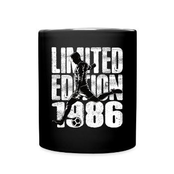 Limited Edition 1986 Limited Edition Fußball - Tasse einfarbig - Schwarz - Vorne