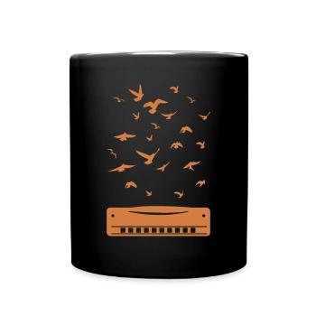 Harmonica Musicien Harmonica Harmonica Inst - Mug uni - noir - Devant