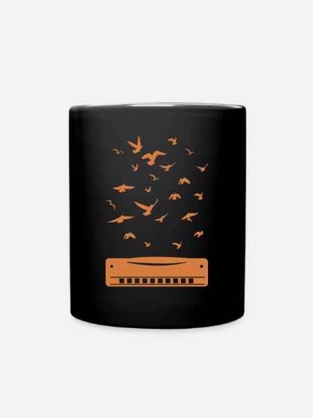 Harmonica Musician Harmonica Player Harmonica Inst - Tasse einfarbig - Schwarz
