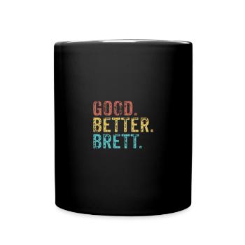 Cool guys are called Brett - Full Colour Mug - black - Front