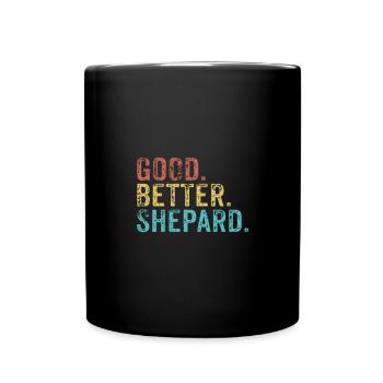 Cool guys are called Shepard - Tasse einfarbig - Schwarz - Vorne