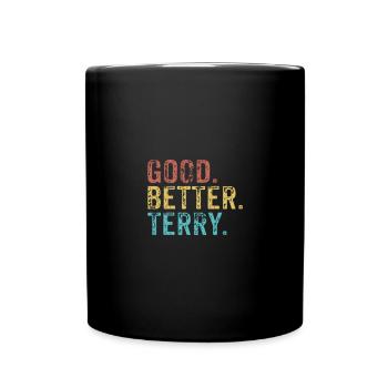Cool guys are called Terry - Tasse einfarbig - Schwarz - Vorne