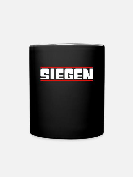 Siegen - Tasse einfarbig - Schwarz