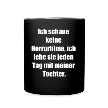 Horror Mom - Tasse einfarbig - Schwarz - Vorne
