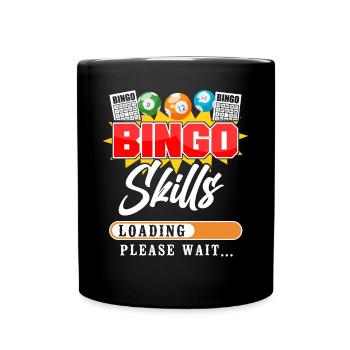 Bingo Player Bingo Skills Loading - Full Colour Mug - black - Front