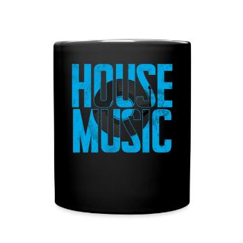 House Music, EDM, Rave, DJ, Electro, Deep House, Amoureux - Mug uni - noir - Devant