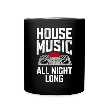 House Music EDM Rave DJ Electro Deep House Lover - Mug uni - noir - Devant