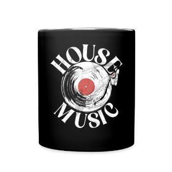 House Music EDM Rave DJ Electro Deep House Lover - Mug uni - noir - Devant