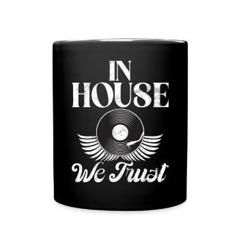 House Music, EDM, Rave, DJ, Electro, Deep House, Amoureux - Mug uni - noir - Devant