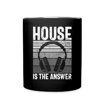 House Music EDM Rave DJ Electro Deep House Lover - Mug uni - noir - Devant