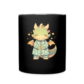 Pyjama Dragon Kawaii Dragon Enfants - Mug uni - noir - Devant
