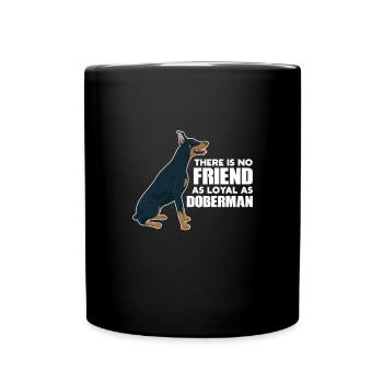 Doberman chien chiens cadeau pour animaux de compagnie - Mug uni - noir - Devant