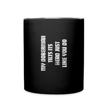 Doberman - Mug uni - noir - Devant