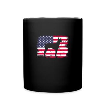 Doberman Dog Dogs Pet Gift - Full Colour Mug - black - Front