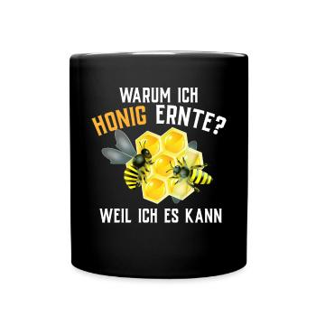 Beekeeper Tshirt Honey Bee Beekeeping Beekeeper - Full Colour Mug - black - Front