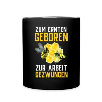 Beekeeper Tshirt Honey Bee Beekeeping Beekeeper - Full Colour Mug - black - Front