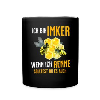 Beekeeper Tshirt Honey Bee Beekeeping Beekeeper - Full Colour Mug - black - Front