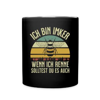 Beekeeper Tshirt Honey Bee Beekeeping Beekeeper - Full Colour Mug - black - Front
