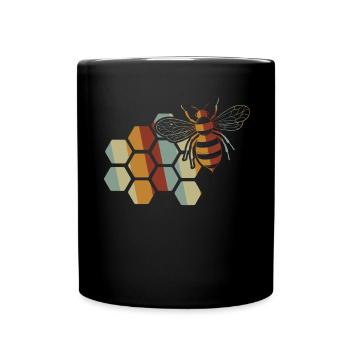 Beekeeper Tshirt Honey Bee Beekeeping Beekeeper - Full Colour Mug - black - Front