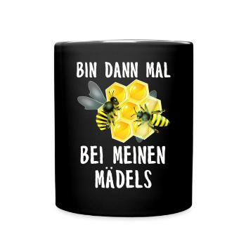 Beekeeper Tshirt Honey Bee Beekeeping Beekeeper - Full Colour Mug - black - Front