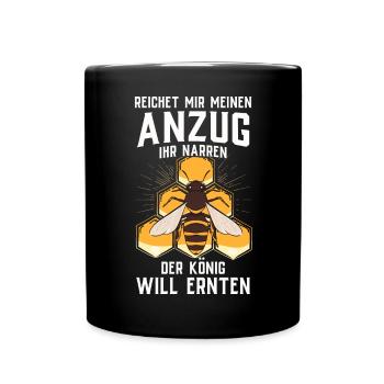 Beekeeper Tshirt Honey Bee Beekeeping Beekeeper - Full Colour Mug - black - Front