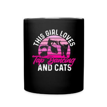 Professeur de claquettes Danseuse de claquettes Claquettes - Mug uni - noir - Devant