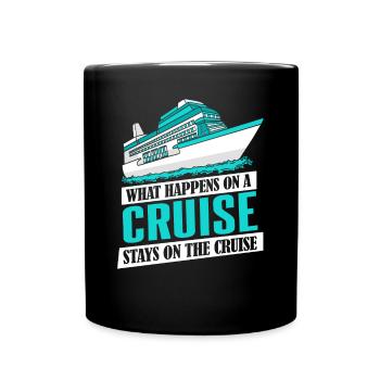 Que se passe-t-il en croisière Séjours en croisière Croisière - Mug uni - noir - Devant