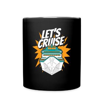 Let’s Cruise Croisière Croisière Croisière de l’équipage - Mug uni - noir - Devant