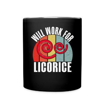 Cadeaux de réglisse - Mug uni - noir - Devant