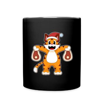Viande de Noël tigrée - Mug uni - noir - Devant