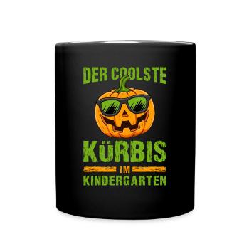 Der coolste Kürbis im kindergarten / Halloween - Tasse einfarbig - Schwarz - Vorne