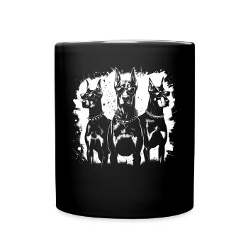Doberman Pinscher Doberman Lover Dog Owner - Full Colour Mug - black - Front