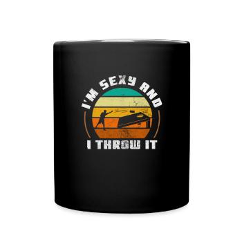 Cornhole - Tasse einfarbig - Schwarz - Vorne