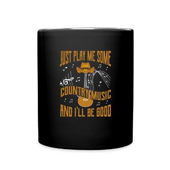 Country Music Country Music Gift - Full Colour Mug - black - Front