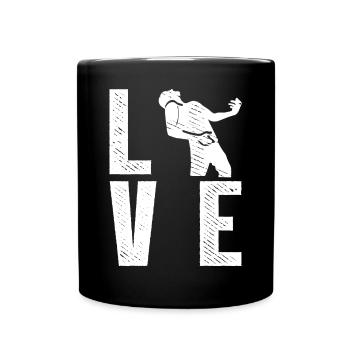 LOVE Air Guitar Air Guitarist - Full Colour Mug - black - Front