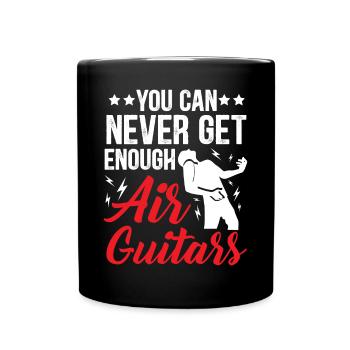 On ne se lasse jamais des guitares aériennes Funnier - Mug uni - noir - Devant
