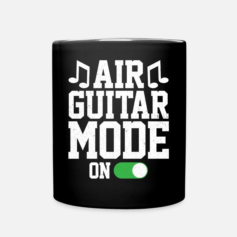 Luftgitarrenmodus auf Lustiger Luftgitarrist - Tasse einfarbig - Schwarz