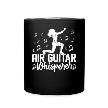 Air Guitar Whisperer Funny Air Guitarist - Full Colour Mug - black - Front