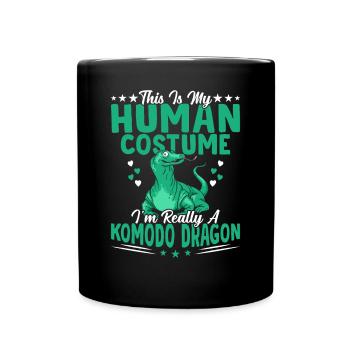 Ich Bin Wirklich Ein Komodowaran-besitzer, - Tasse einfarbig - Schwarz - Vorne