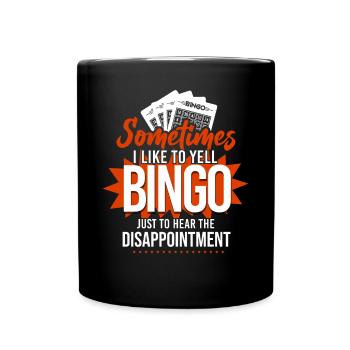 Bingo Player Sometimes I Like To - Tasse einfarbig - Schwarz - Vorne