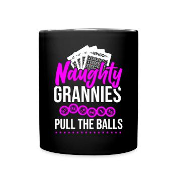 Bingo Player Grandma Naughty - Tasse einfarbig - Schwarz - Vorne
